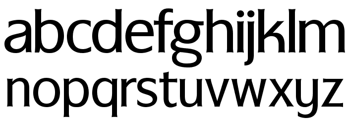 OPTIDarby-Medium Font LOWERCASE
