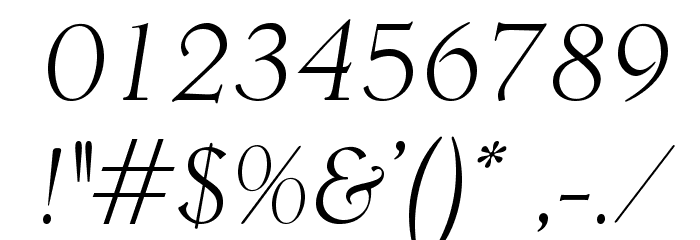 OPTIDeRoos-Italic Font OTHER CHARS