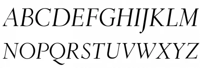 OPTIDeRoos-Italic Fuentes MAYÚSCULAS