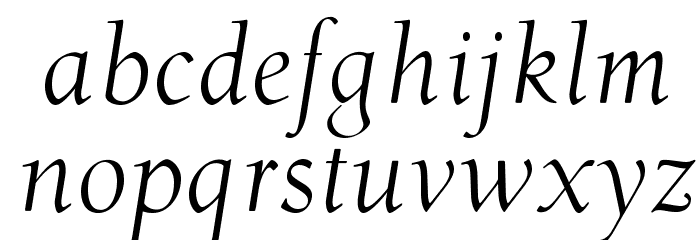 OPTIDeRoos-Italic Font LOWERCASE