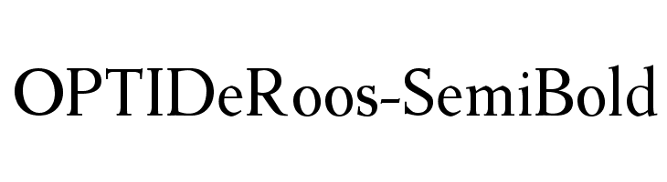 OPTIDeRoos-SemiBold Font