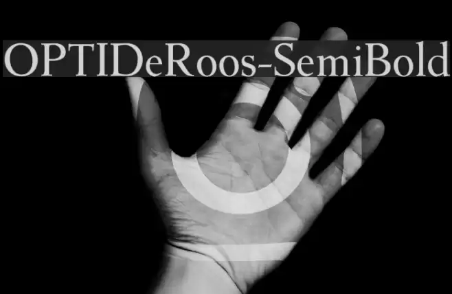 OPTIDeRoos-SemiBold Font examples