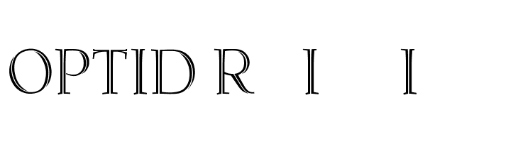 OPTIDeRoosInlineInitials Font