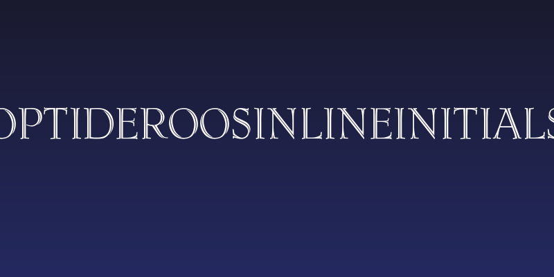 OPTIDeRoosInlineInitials Social Header