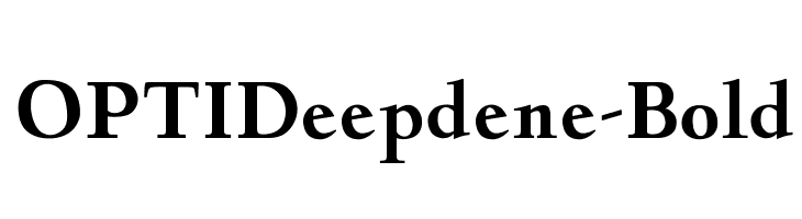 OPTIDeepdene-Bold Font