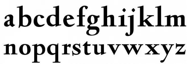 OPTIDeepdene-Bold Caratteri MINUSCOLO