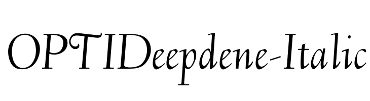 OPTIDeepdene-Italic  Descarca Fonturi Gratis