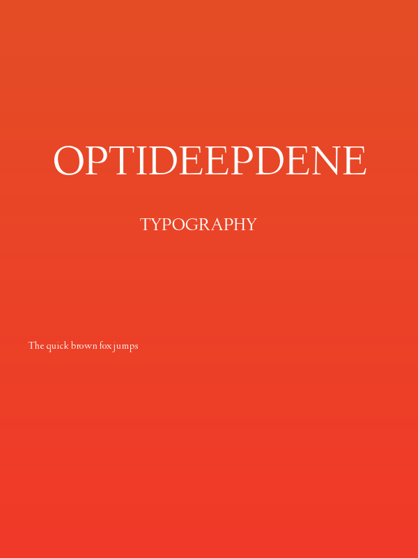OPTIDeepdene Poster