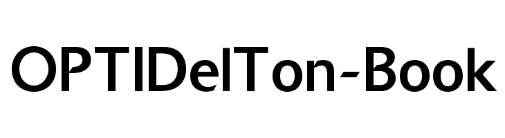 OPTIDelTon-Book Font