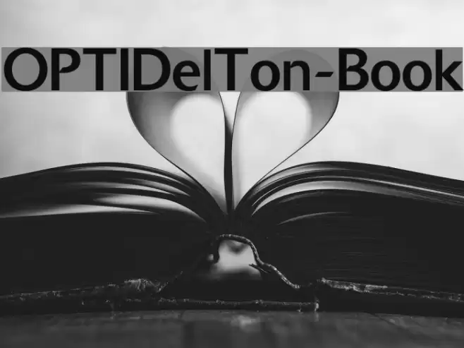 OPTIDelTon-Book フォント examples
