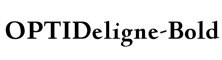 OPTIDeligne-Bold Font