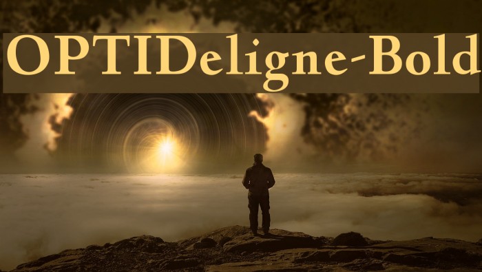 OPTIDeligne-Bold Font examples