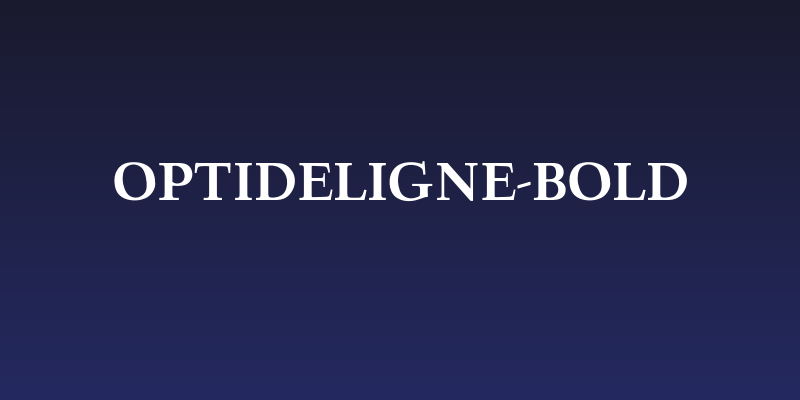 OPTIDeligne-Bold Social Header