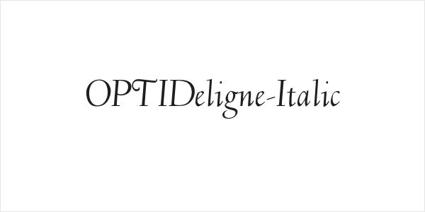 OPTIDeligne-Italic Logo