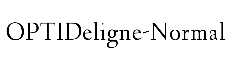 OPTIDeligne-Normal Font
