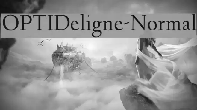 OPTIDeligne-Normal Font examples