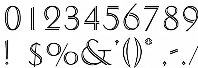 OPTIDelphian Font OTHER CHARS