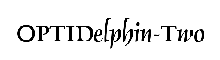 OPTIDelphin-Two Font