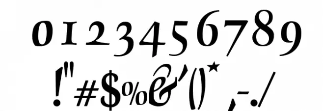 OPTIDelphin-Two Font OTHER CHARS