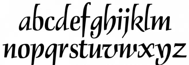 OPTIDelphin-Two フォント 小文字