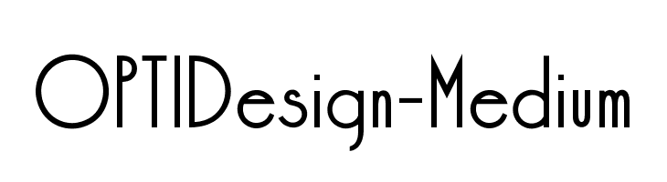 OPTIDesign-Medium Font
