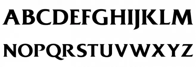 OPTIDiamond-DemiBold Font Litere mari