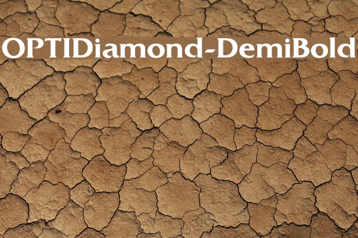 OPTIDiamond-DemiBold Font examples