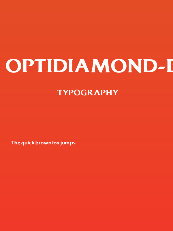 OPTIDiamond-DemiBold Poster