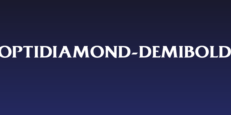 OPTIDiamond-DemiBold Social Header