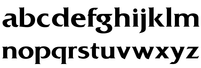 OPTIDiamond-DemiBold Font LOWERCASE