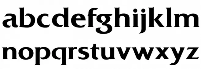 OPTIDiamond-DemiBold Font LOWERCASE