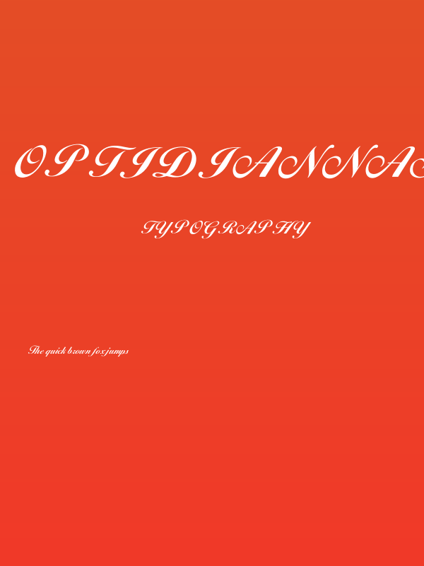 OPTIDiannaScript-BoldAgen Poster