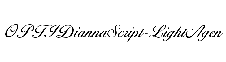 OPTIDiannaScript-LightAgen Font