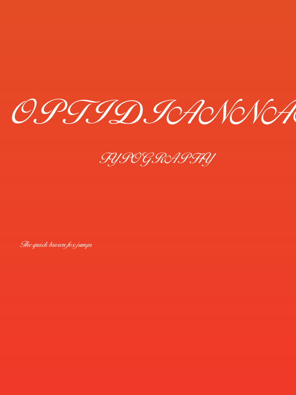 OPTIDiannaScript-LightAgen Poster