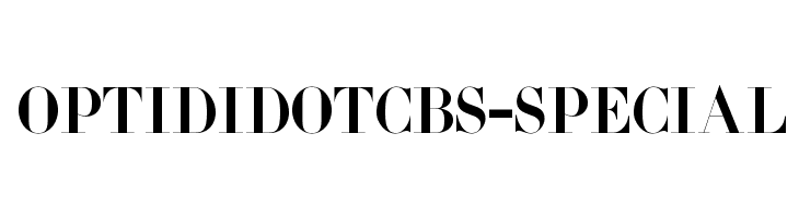 OPTIDidotCBS-Special Font