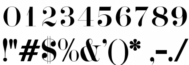 OPTIDidotCBS-Special Font OTHER CHARS