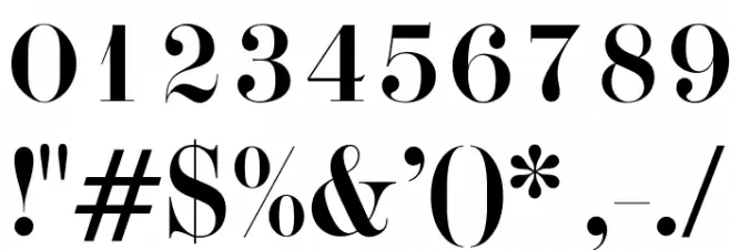 OPTIDiode Font OTHER CHARS