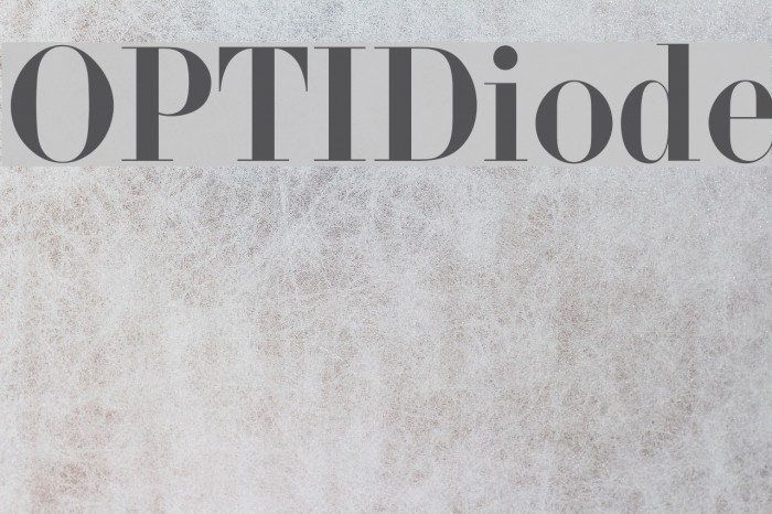 OPTIDiode Font examples