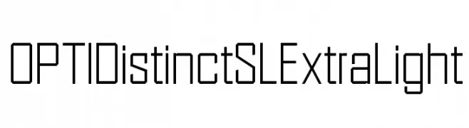 OPTIDistinctSLExtraLight  Frei Schriftart Herunterladen