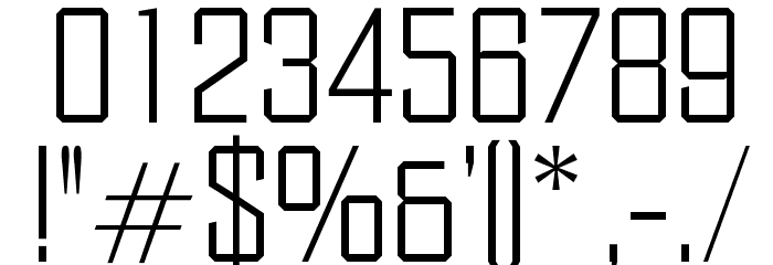 OPTIDistinctSLExtraLight Font OTHER CHARS