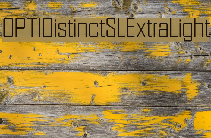 OPTIDistinctSLExtraLight Font examples