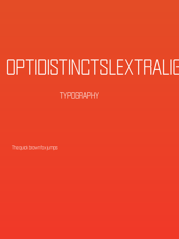 OPTIDistinctSLExtraLight Poster