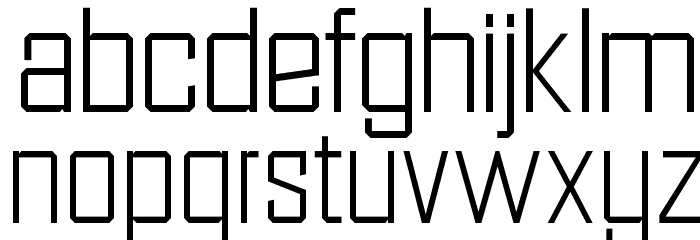 OPTIDistinctSLExtraLight Font LOWERCASE