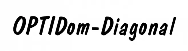 OPTIDom-Diagonal  Frei Schriftart Herunterladen