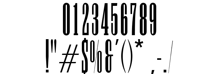 OPTIDomningTelegraph Font OTHER CHARS