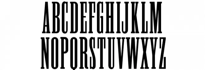 OPTIDomningTelegraph خط أحرف كبيرة