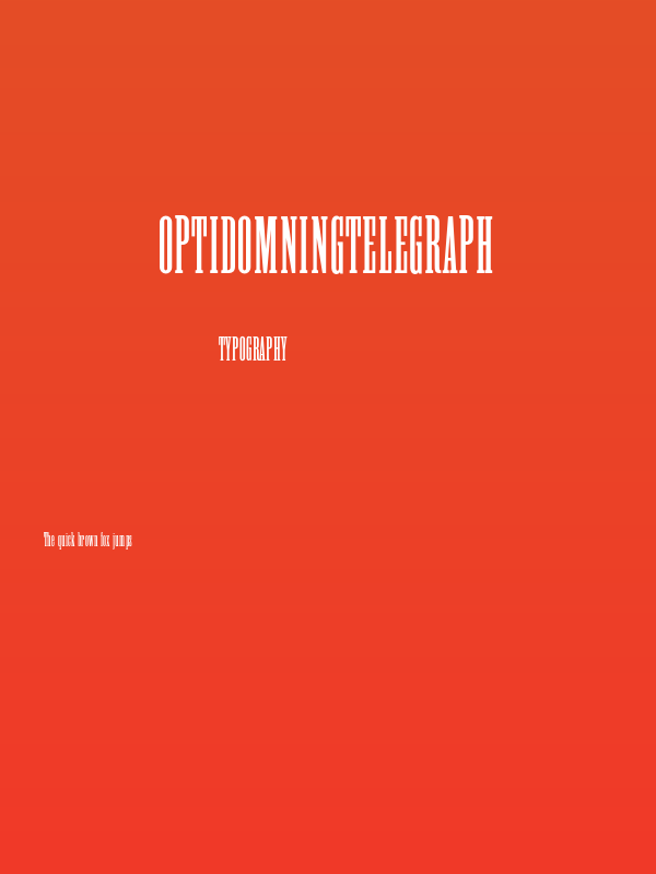 OPTIDomningTelegraph Poster