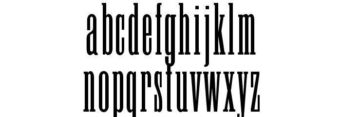 OPTIDomningTelegraph Font LOWERCASE