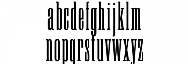 OPTIDomningTelegraph फ़ॉन्ट लोअरकेस