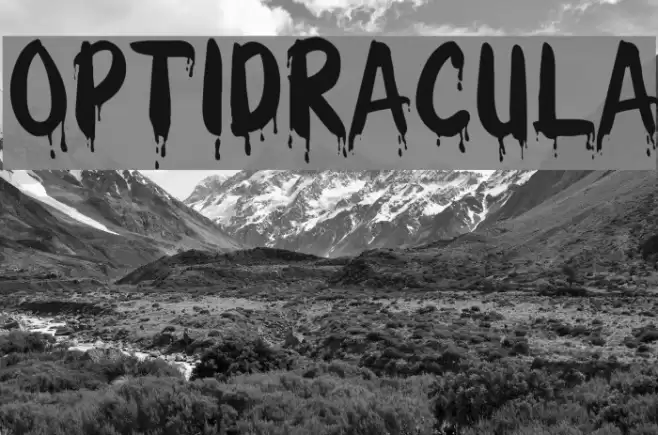 OPTIDracula Font examples